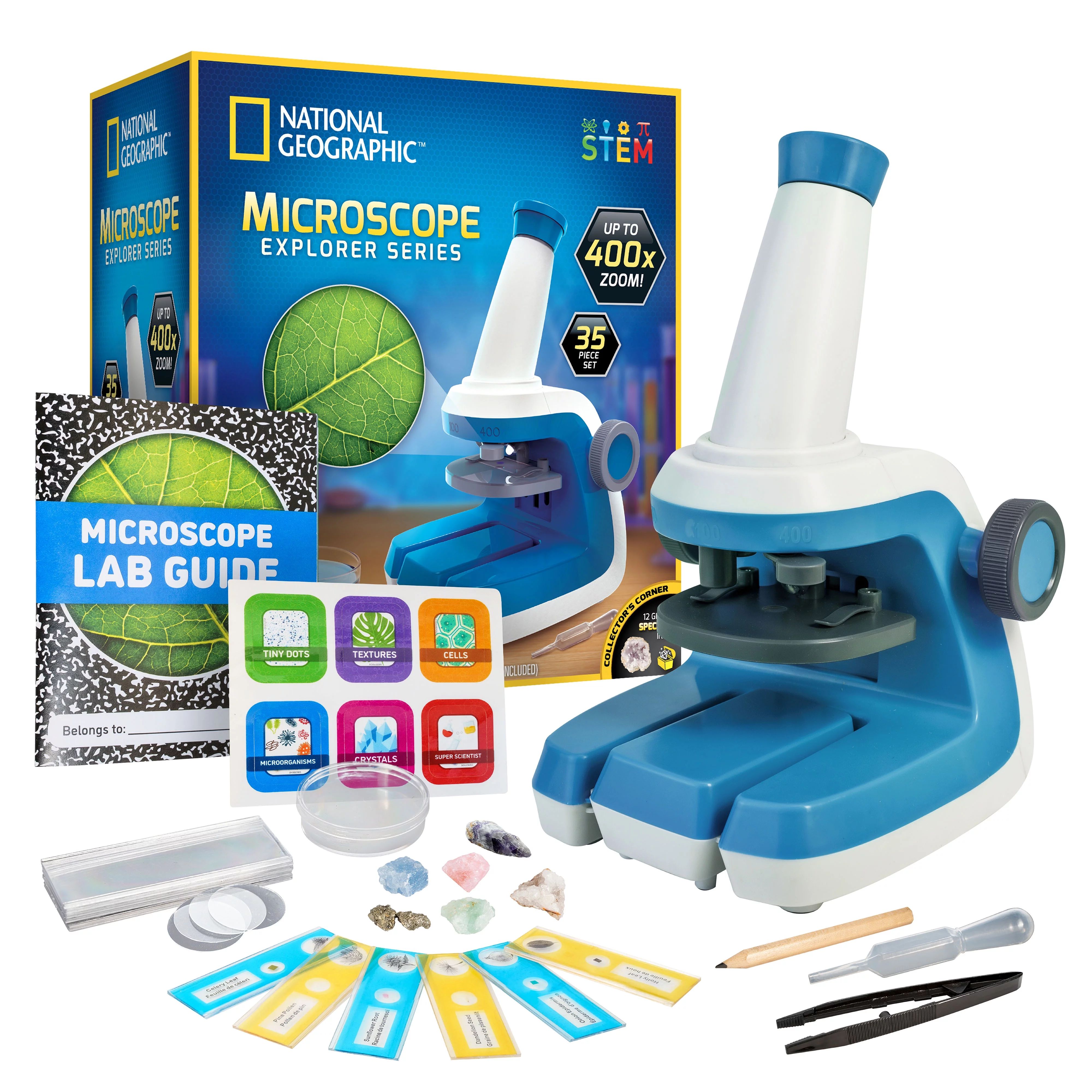 NATIONAL GEOGRAPHIC Microscope for Kids - STEM Kit | Walmart (US)