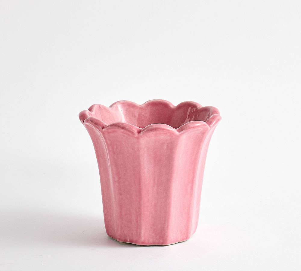 Fluted Tulip Cachepot | Pottery Barn (US)