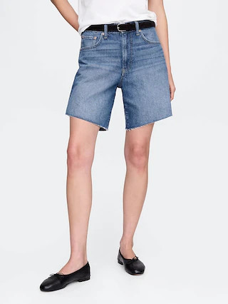 8" Mid Rise '90s Loose Denim Bermuda Shorts | Gap (US)