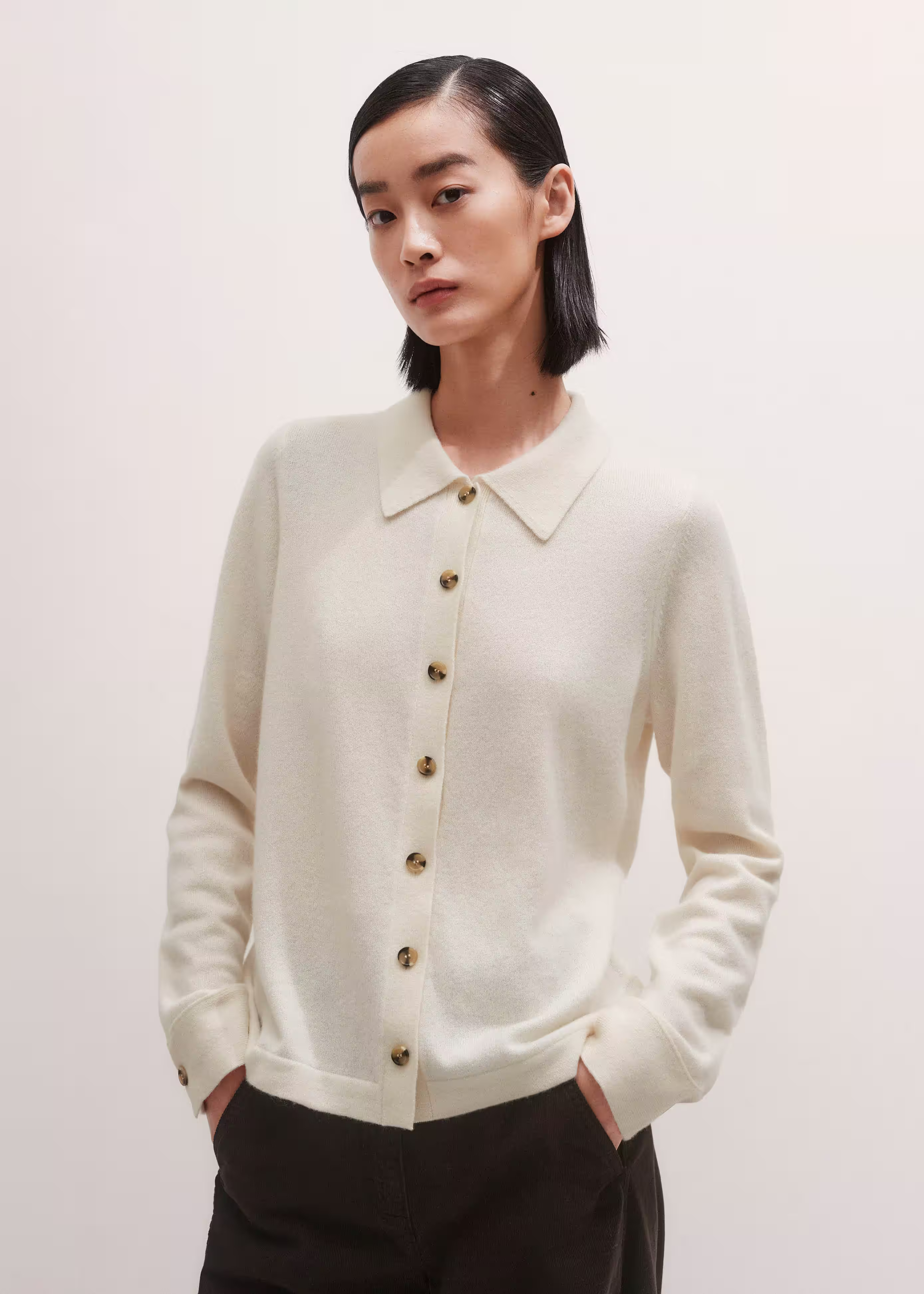 Relaxed Knit Shirt Cashmere | ME+EM US