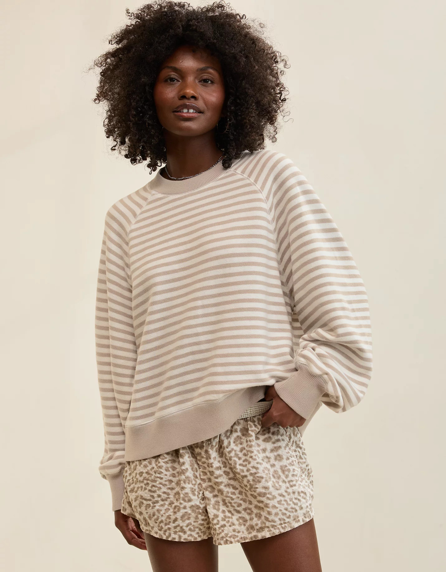 New + Matching Set Aerie Go-To Classic Length Crew Sweatshirt | American Eagle Outfitters (US & CA)