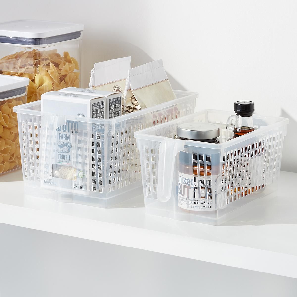 Large Handy Basket Pantry Organizer Clear | The Container Store