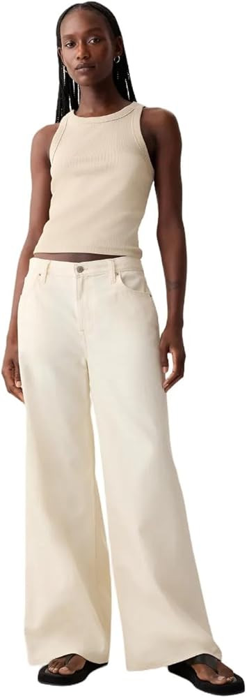 Gap Women's Mid Rise Baggy Denim | Amazon (US)