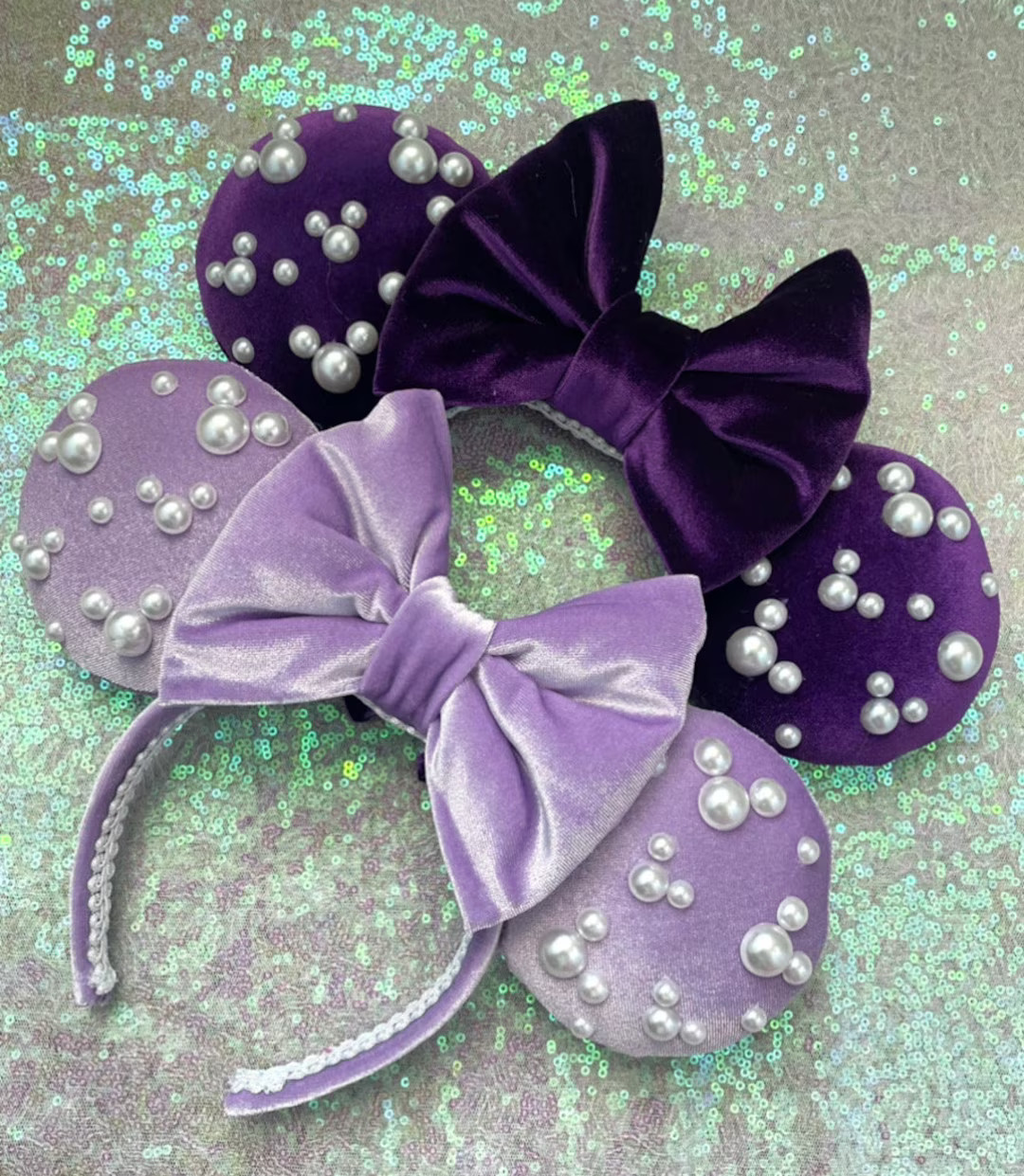 Purple & Lavender Velvet Minnie Ears - Etsy | Etsy (US)