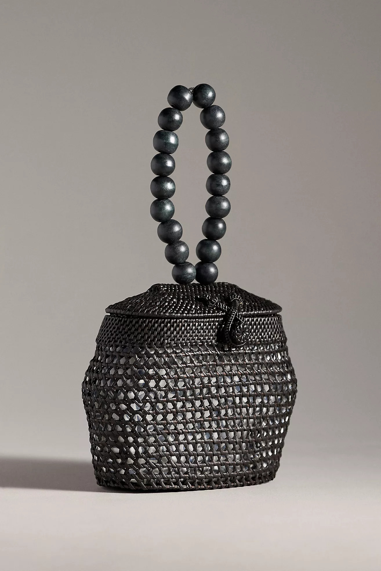 Rattan Beaded Bucket Bag | Anthropologie (US)