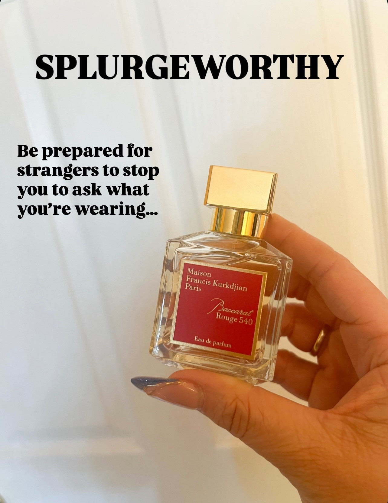 Bougie perfume that is splurgeworthy in my opinion! I have longed for Baccarat Rouge 540 for years and my husband got me it for my birthday! I own and love a Baccarat inspired perfume and I get stopped by strangers all the time! I’m in love with Baccarat Rouge 540! High end perfume, signature scent, beauty favorites, would make a great Valentine’s Day gift for her or to gift yourself, Nordstrom beauty @nordstrom  #LaidbackLuxeLife

Hey Beautiful! Feel free to comment on this post if you have any questions! 🫶🏽

Follow me for more fashion finds, beauty faves, lifestyle, home decor, sales and more! So glad you’re here!! XO, Karma

#LTKValentine #LTKgrwm #LTKBeauty