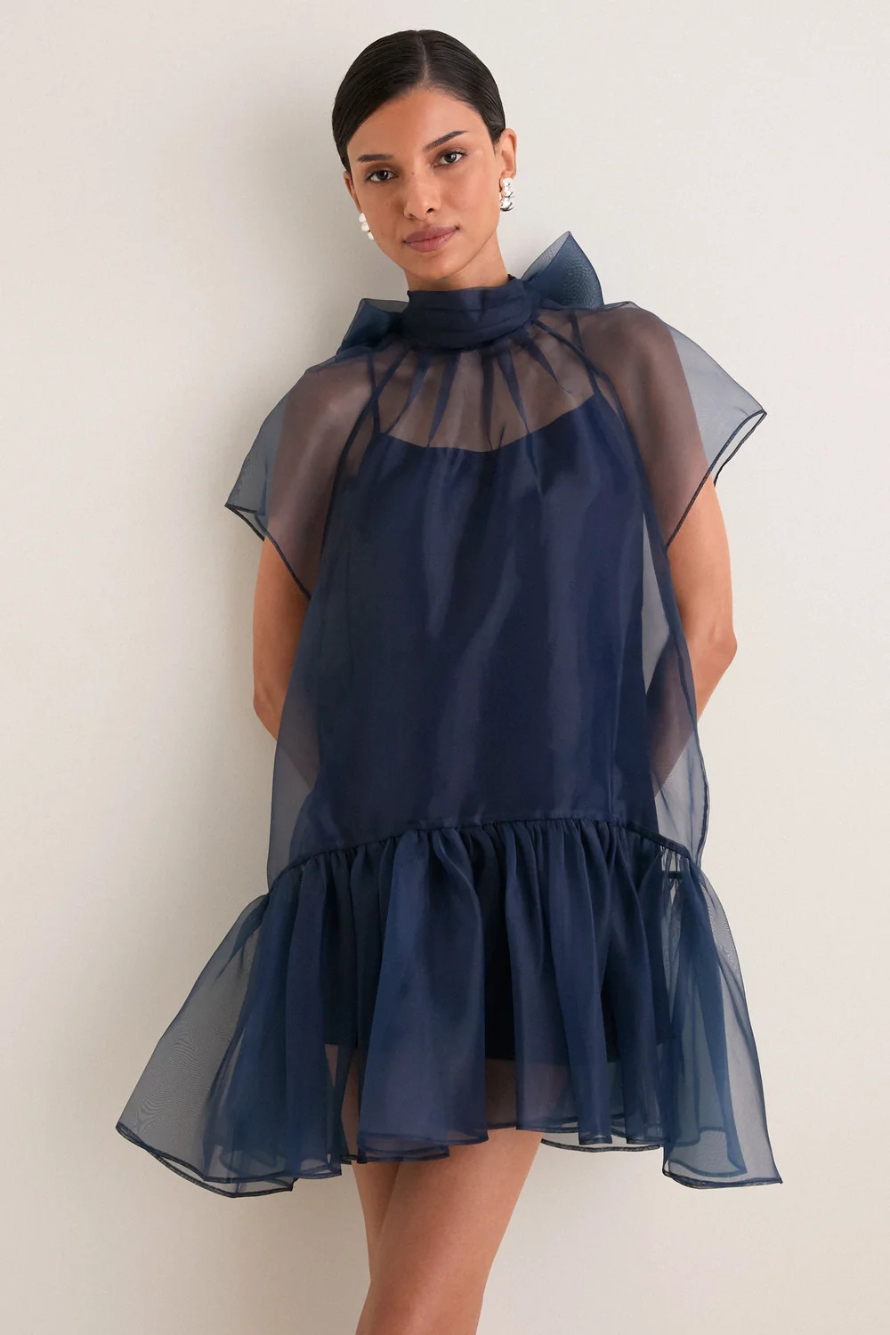Midnight Beaux Tiered Mini Dress | Tuckernuck (US)