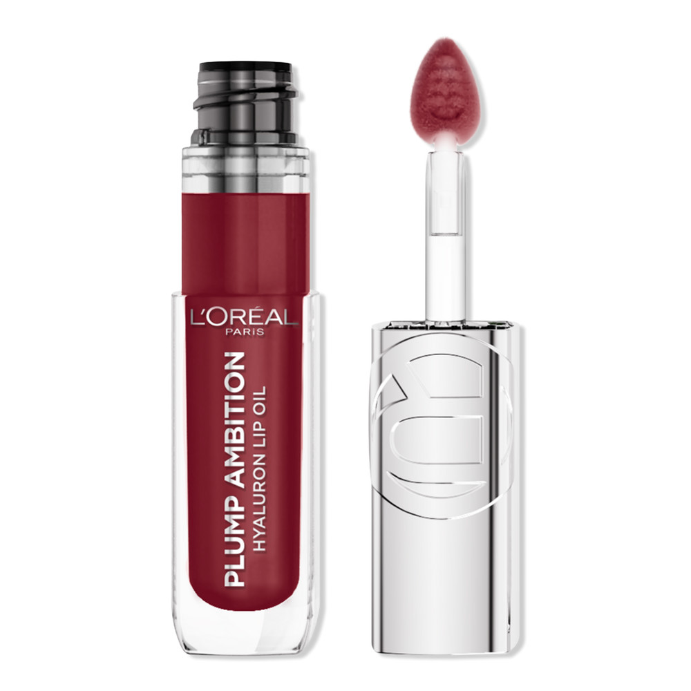 L'Oreal Plump Ambition Hyaluron Lip Oil 24HR Care with Hyaluronic Acid - Berry Jolie 490 | Ulta
