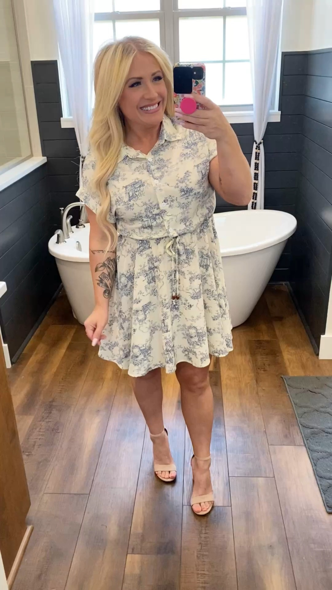 Beautiful cream and blue dress. Perfect for a spring wedding or graduation or Easter. Runs true to size!

#LTKSpringSale #LTKWedding #LTKPetite