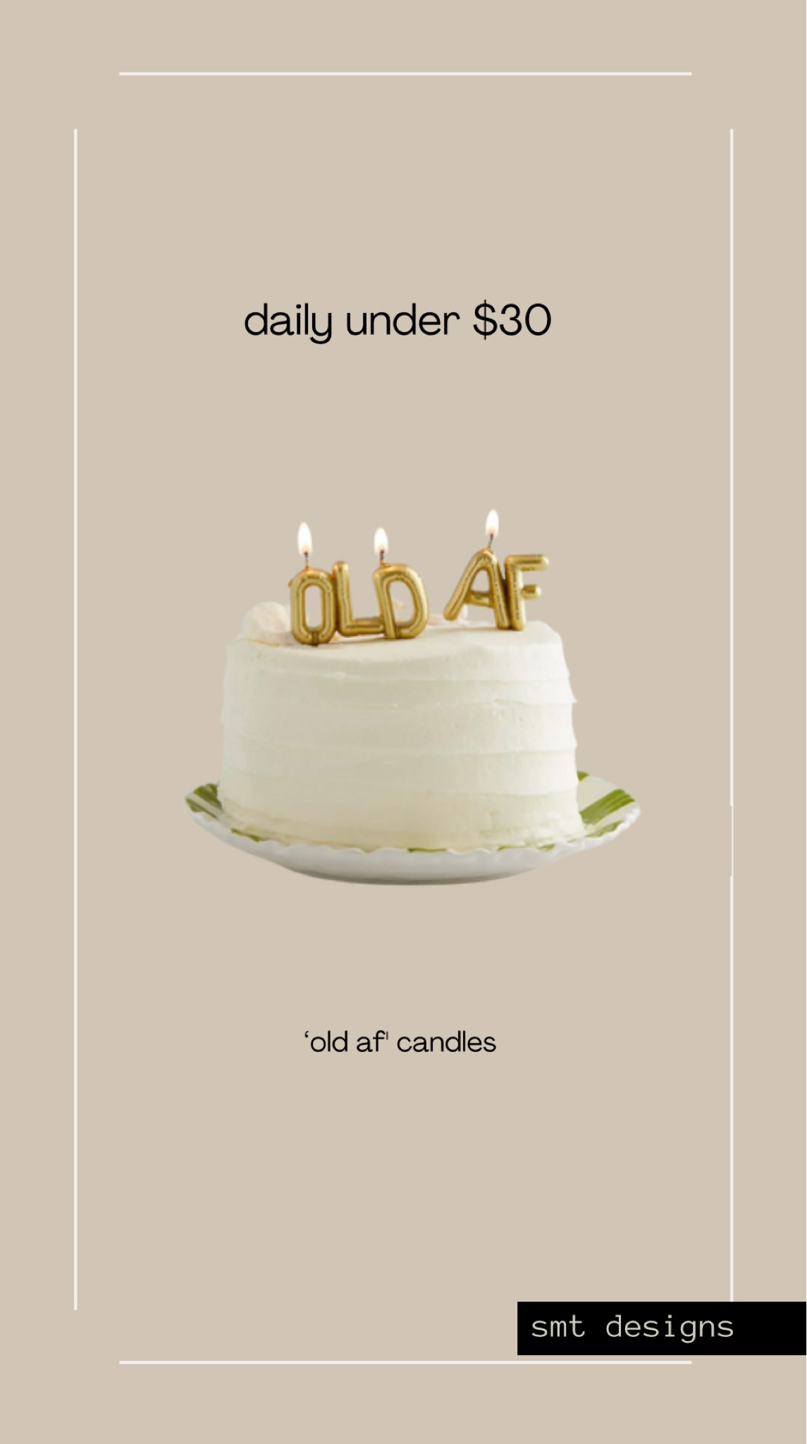 Humorous birthday candles

Old af birthday candle

Birthday party decor

#LTKhome #LTKFind #LTKunder50