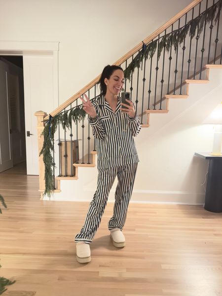 The best way to spend New Years Eve - I ordered these affordable striped pajamas and they look so luxe!

#LTKparties #LTKsalealert #LTKfindsunder50