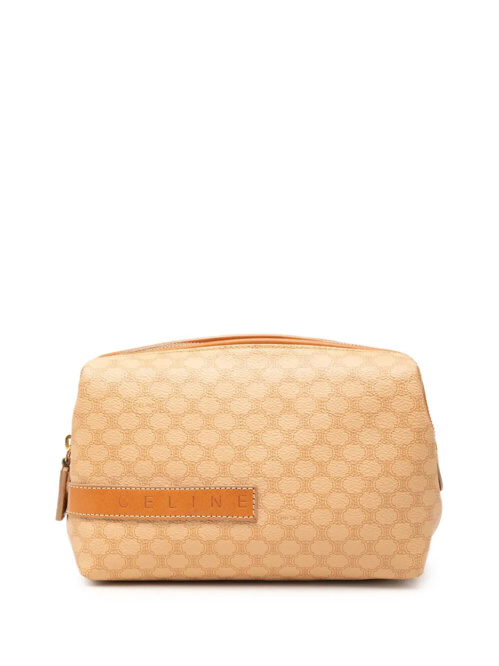 Celine Pre-Owned 2000 Macadam Coated Canvas Cosmetic pouch - Neutrals | Farfetch Global