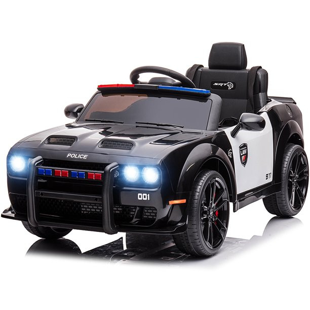 Battery Cars for Kids, Dodge Challenger 12V Ride on Toys with Remote Control, Powered Police Ride... | Walmart (US)