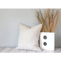 Linen Pillow Cover, Throw Covers, Neutral Covers Modern Farmhouse Decor, Couch Cover Set | Etsy (US)