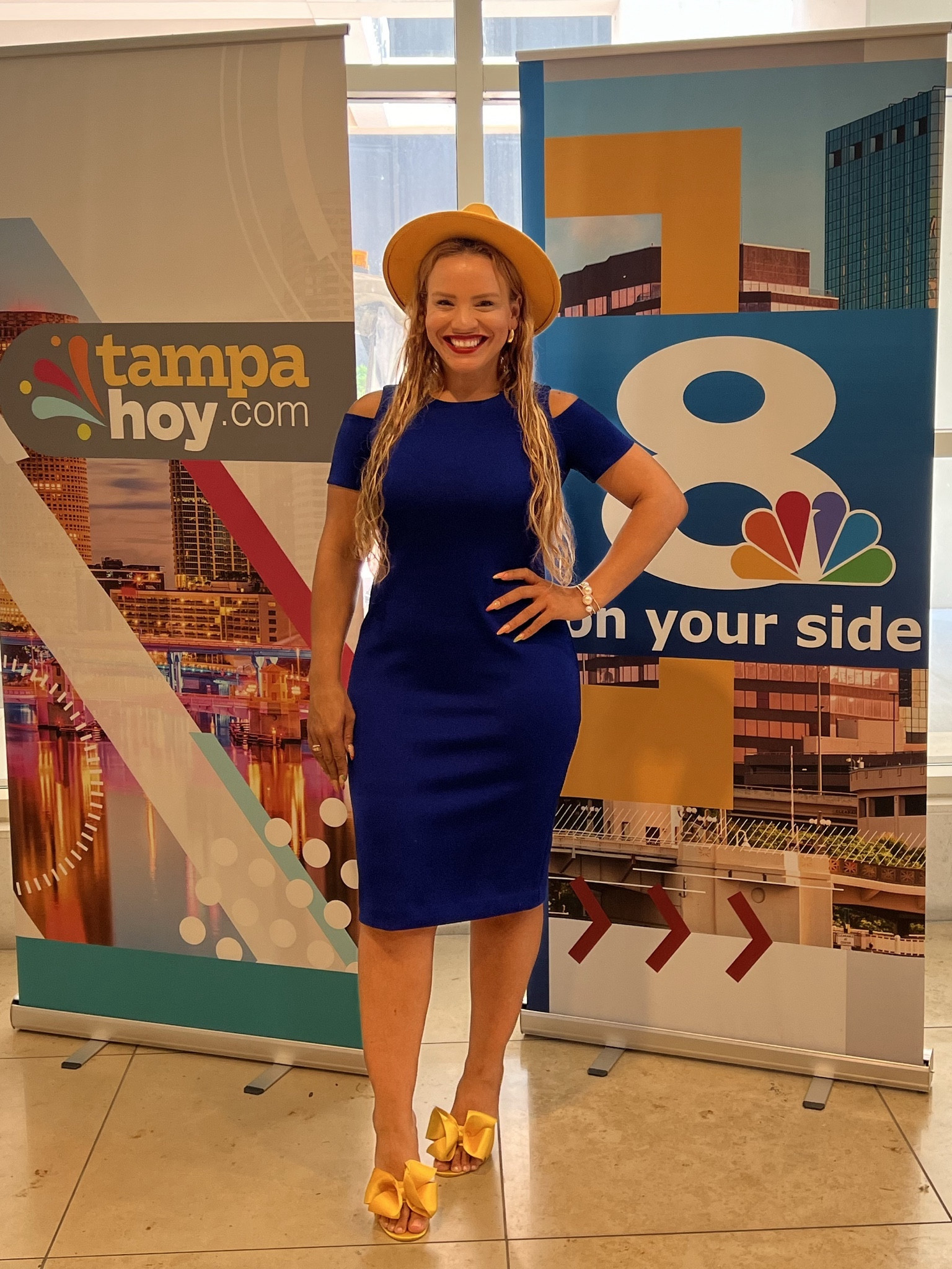 Fashion is never about playing it safe but about feeling your Pizzazz!
.
Business does not mean boring!
.
#FashionFun #Speaker #Coach #Influencer #AsseenonTV #PamsPizzazz #Colorblock #colorblocking #Fedora #Hats #TampaFl #Lifestyle 
#yellowheels #businesscasual #redlips 

#LTKworkwear #LTKshoecrush #LTKstyletip