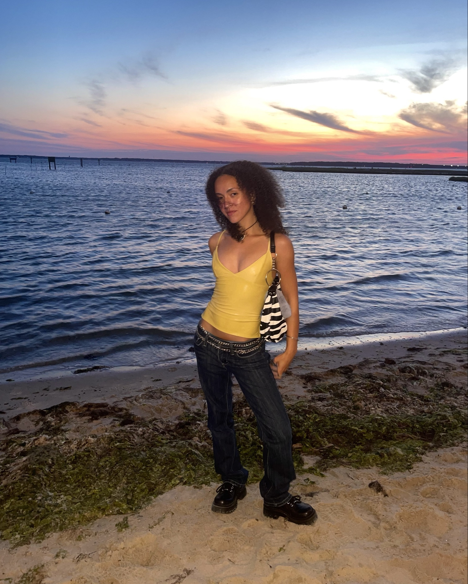 My first LTK post goes to my most favorite recent purchase for the year which is this GORGEOUS corset style top from Akino!! Wearing it with my vintage refuge jeans, thrifted zebra purse, and my Delia’s platform oxfords 🤍 all of my jewelry is from local vendors or vintage <3 wore this cutesy fit to dinner with bestie at the beach 🩶 take it all in 🫶🏼

#LTKStyleTip #LTKBeauty #LTKSummerSales