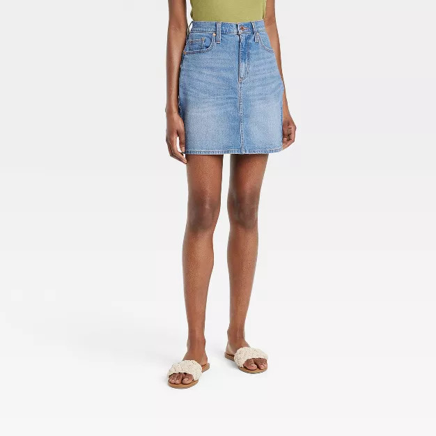 Women's High-Rise Denim Mini Skirt - Universal Thread™ | Target