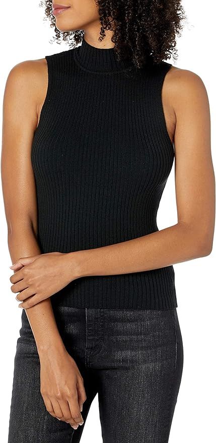 The Drop Women's Karolina Sleeveless Ribbed Mock-Neck Sweater | Amazon (US)