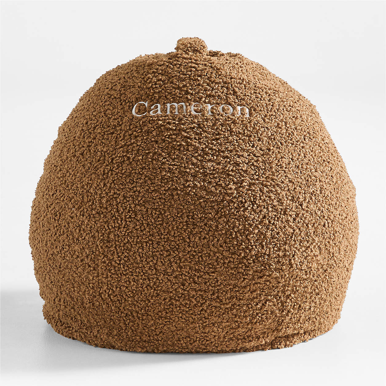 Sesame Brown Small 30" Sherpa Lounge Bean Bag Chair + Reviews | Crate & Kids | Crate & Barrel