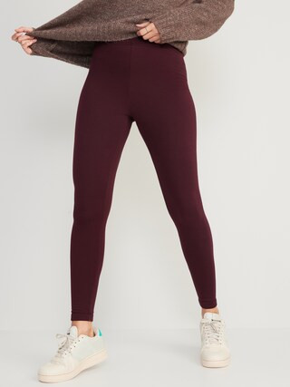 High-Waisted Fleece-Lined Leggings for Women | Old Navy (US)