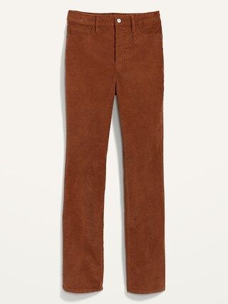 Extra High-Waisted Button-Fly Kicker Boot-Cut Corduroy Pants for Women | Old Navy (US)