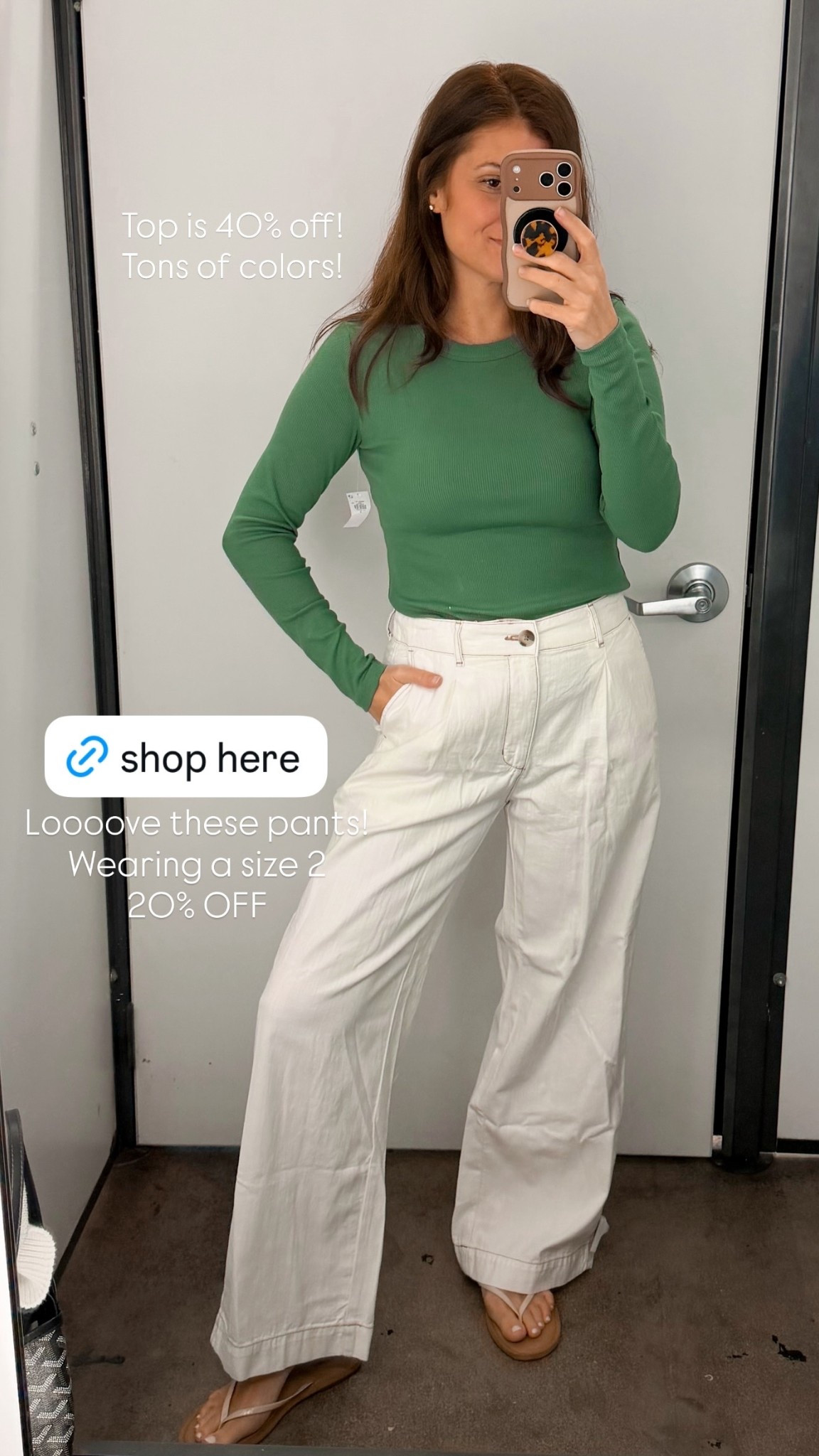 @oldnavy  Top is 40% off! Tons of colors! Loooove these pants! Wearing a size 2
20% OFF