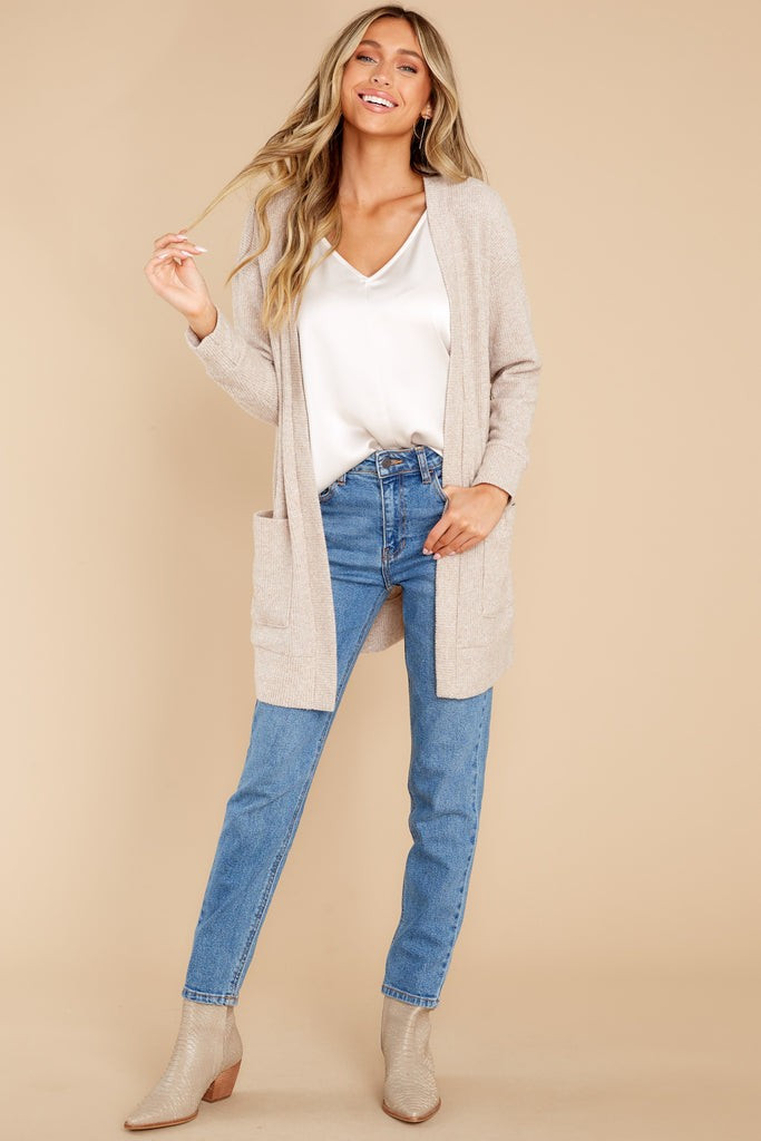 New Best Friend Taupe Cardigan | Red Dress 