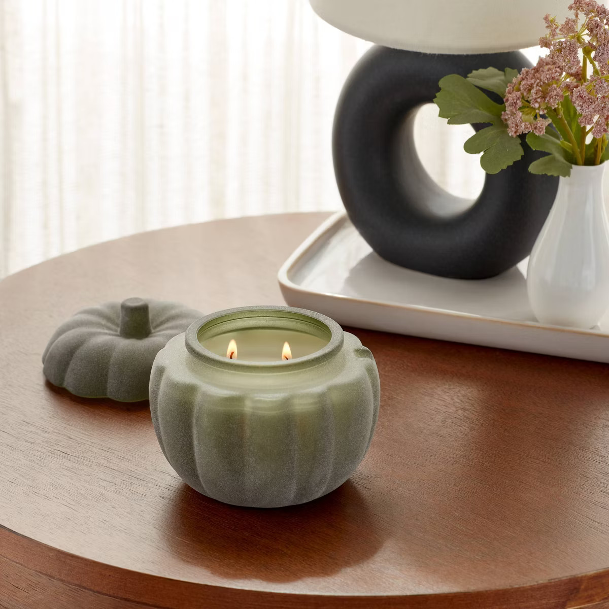 2-Wick Pumpkin Glass Candle Pumpkin Woods 12oz - Threshold™ | Target