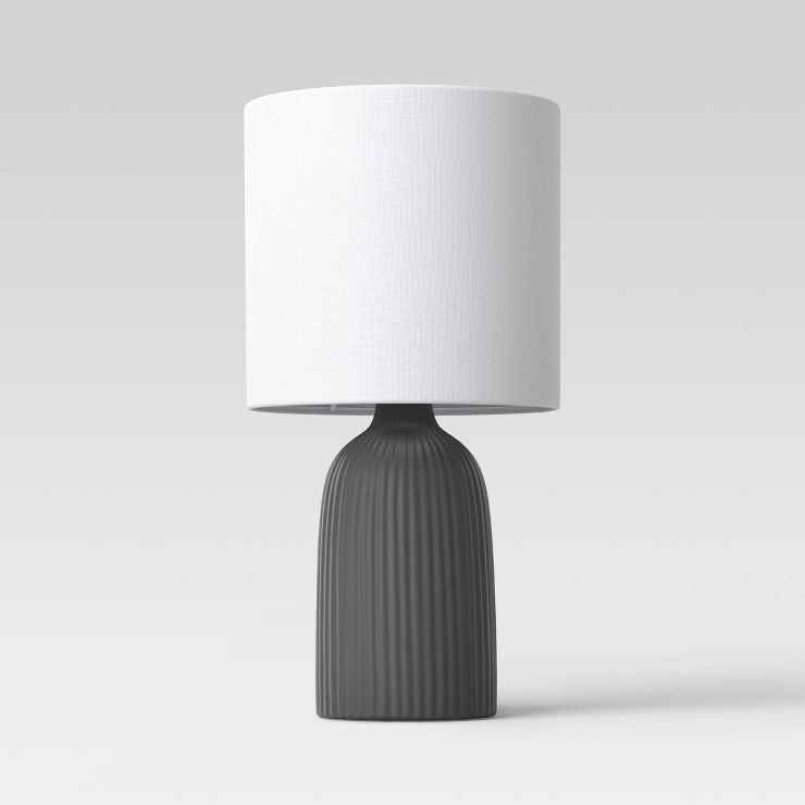 Fluted Ceramic Mini Table Lamp - Threshold™ | Target