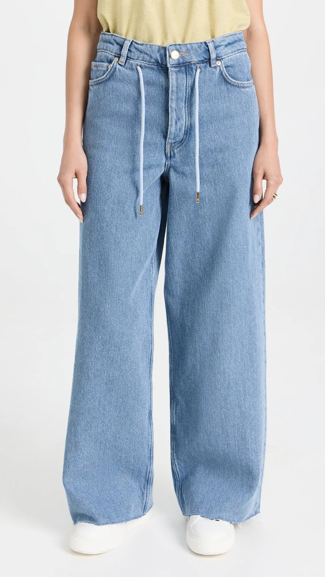 GANNI Heavy Denim Wide Drawstring Jeans | Shopbop | Shopbop