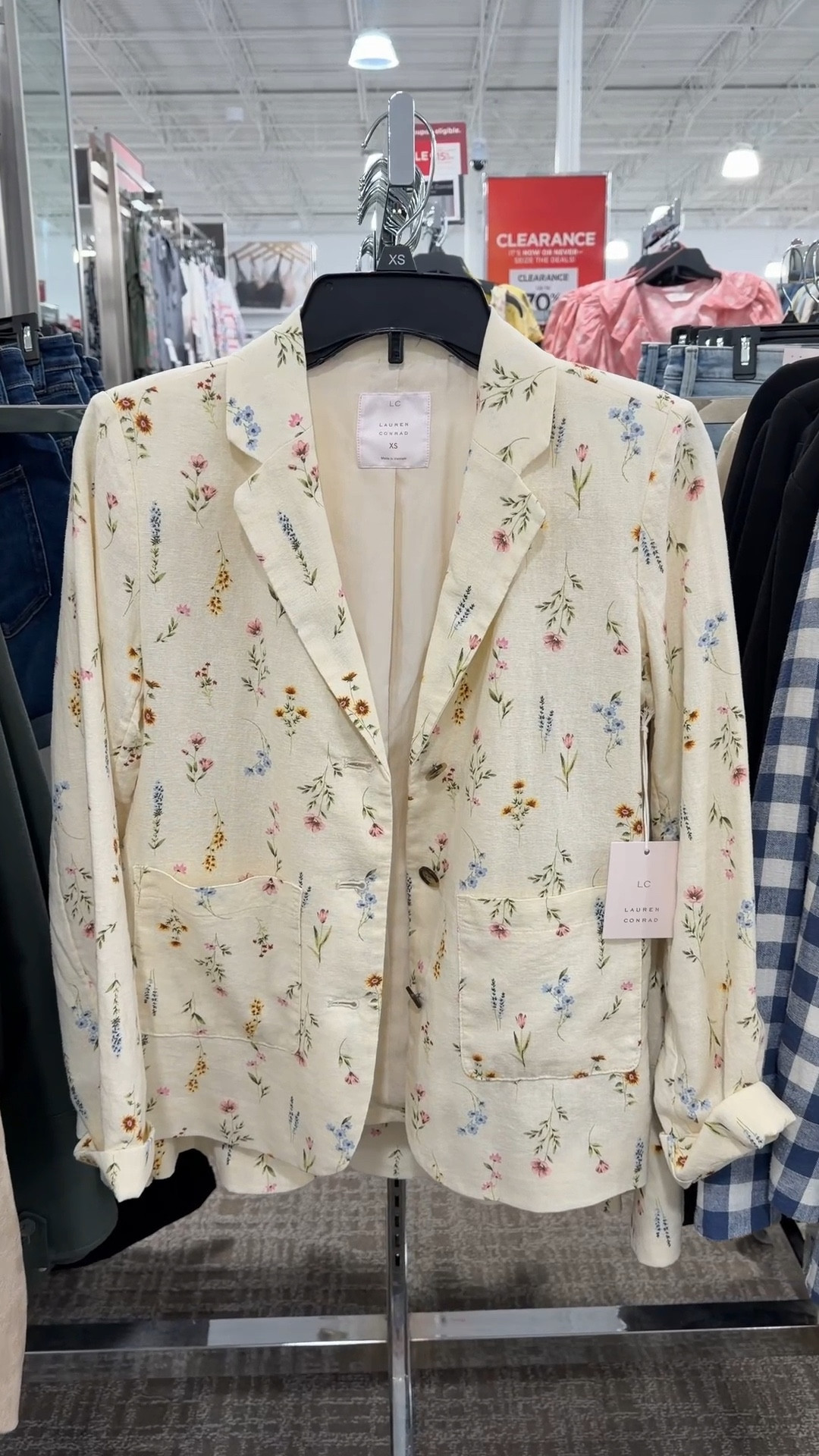 Sale alert! 🌼 Loving this LC Lauren Conrad Patch Pocket Blazer in the Cream Wildflower print. Such a sweet floral piece for spring—polished enough for work but still fun and feminine for everyday outfits. 💐 The floral print makes it feel fresh and seasonal, and it pairs so easily with jeans, trousers, or a simple dress. Linked this one plus other floral blazers perfect for spring! 🌸 #SpringFashion #FloralBlazer #SpringStyle 

#LTKootd #LTKWorkwear #LTKSaleAlert