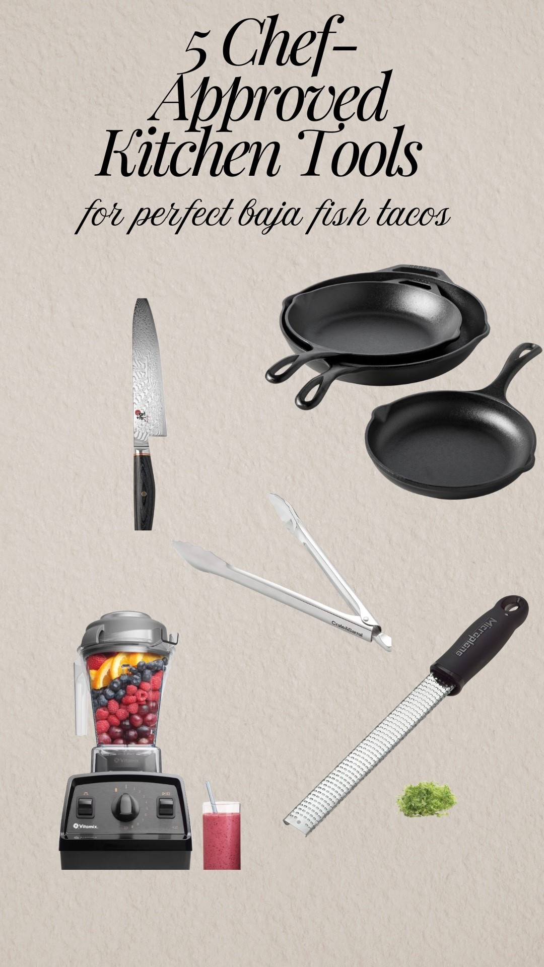 5 Chef-Approved Kitchen Tools for Perfect Baja Fish Tacos

Williams Sonoma, kitchen, home, tacos

#LTKfoodie #LTKHome #LTKOver40