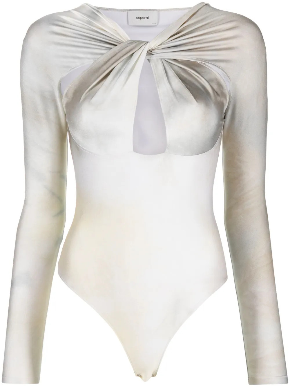 twisted cut-out bodysuit | Farfetch Global