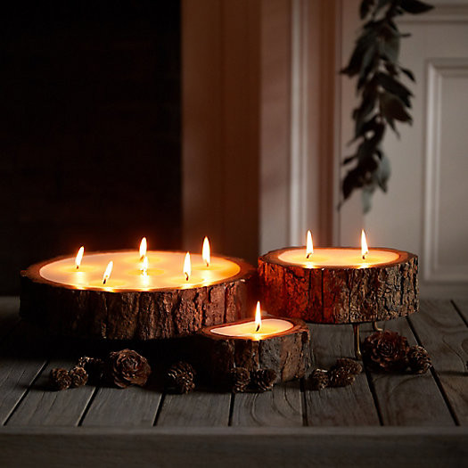 Evergreen Tree Bark Candle | Terrain