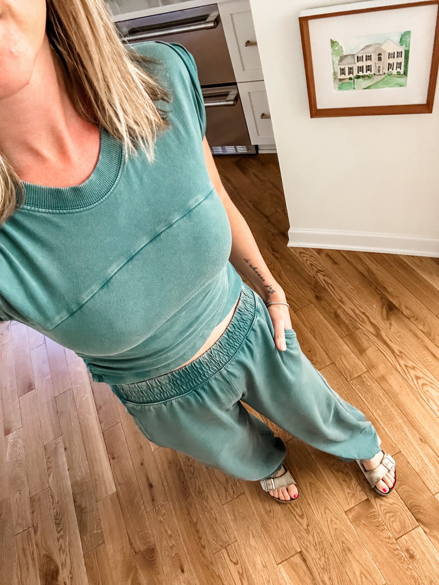 New set and it’s the most comfortable!! Super flattering cut- high wished pants and the top hovers just above the belly button. Beyond comfortable!! 

#LTKSeasonal #LTKStyleTip #LTKFindsUnder100