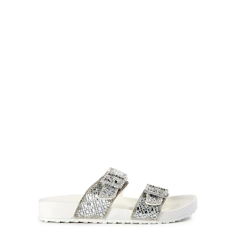 Madden NYC Women's Embellished Footbed Sandals | Walmart (US)