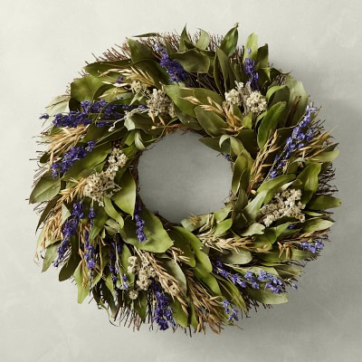 Purple Larkspur Wreath | Williams-Sonoma