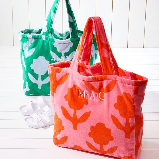 Bloom Terry Velour Beach Tote​ | Mark and Graham