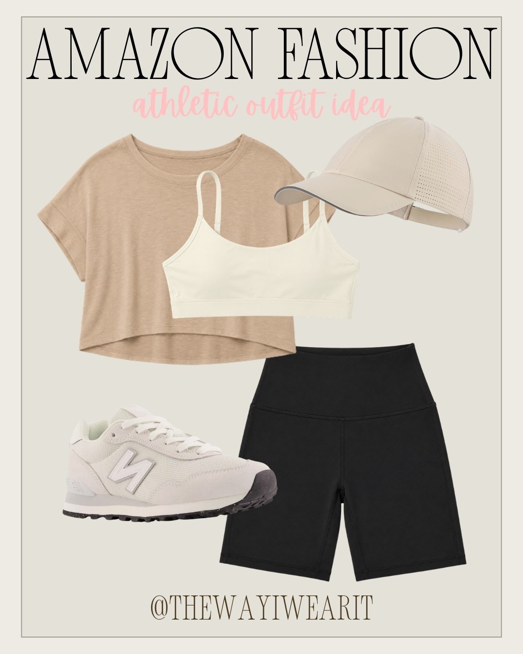 Stylish and comfy athletic outfit for your next workout! #AmazonFitness