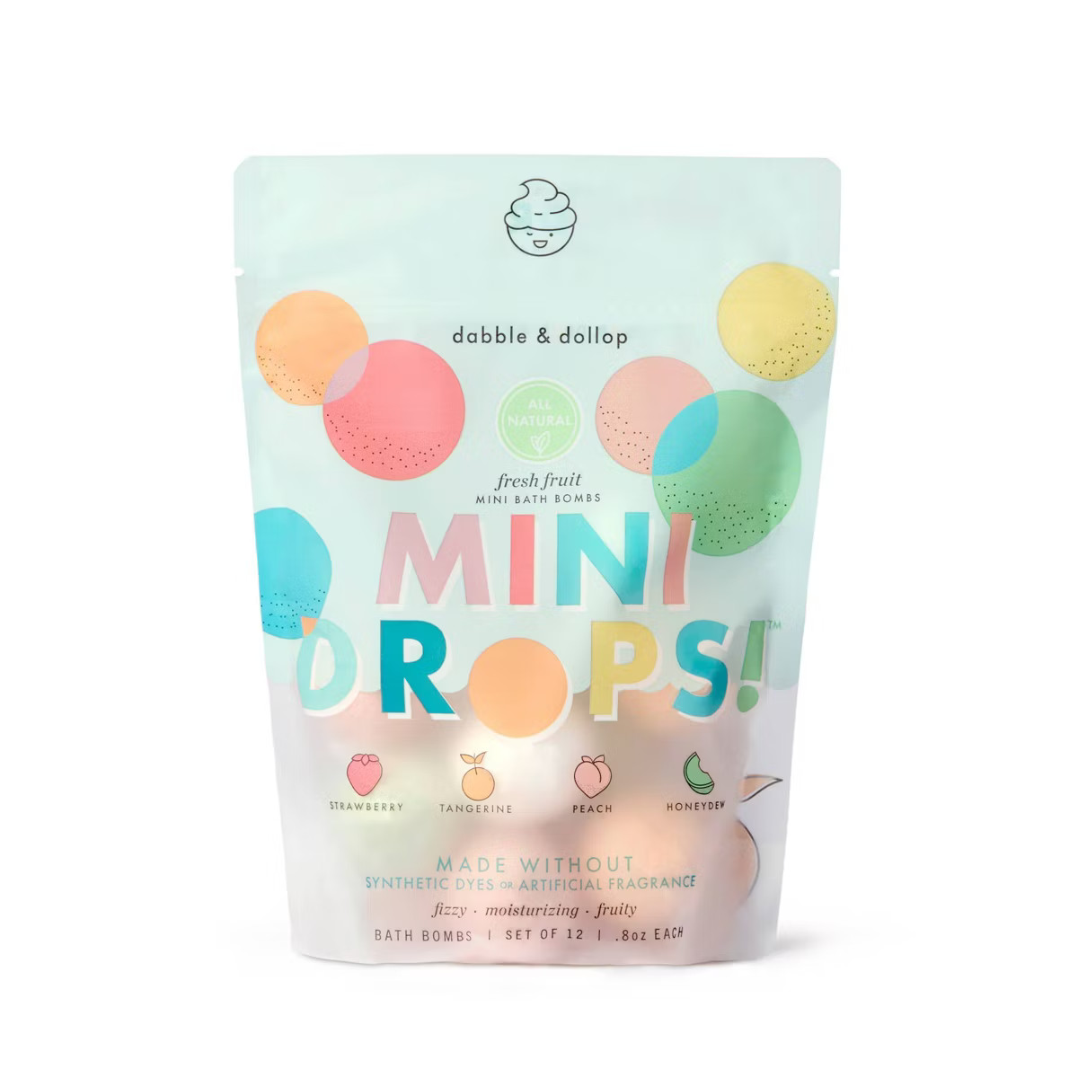 Dabble & Dollop Mini Bath Bombs - Fresh Fruit - 12ct | Target