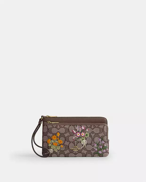 In Signature Jacquard With Floral Embroidery | Coach (US)