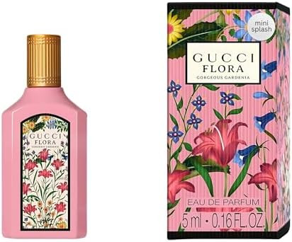 Gucci Flora Gorgeous Gardenia Perfume for Women EDP Mini Splash Top 0.16 Fl Oz | Amazon (US)