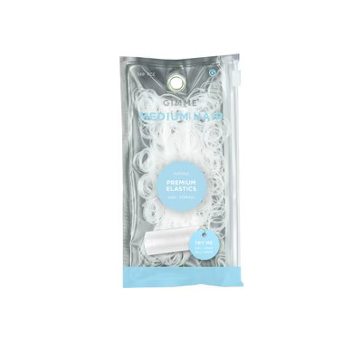 Gimme Beauty Medium Clear Elastics Hair Band - 500ct | Target