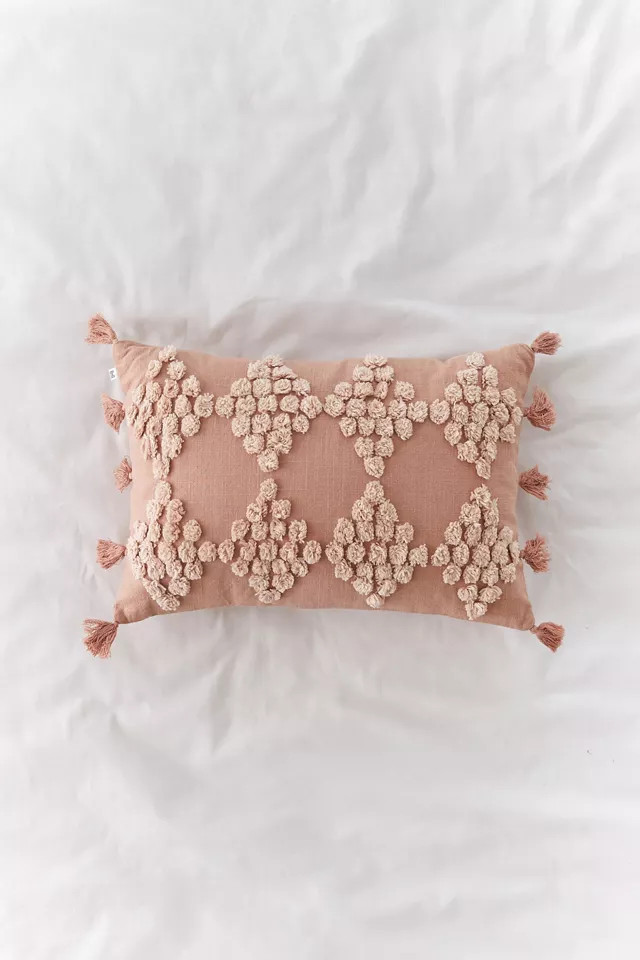 Tufted Geo Bolster Pillow | Urban Outfitters (US and RoW)