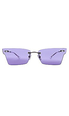 Ray-Ban Xime Sunglasses in Gunmetal & Purple from Revolve.com | Revolve Clothing (Global)