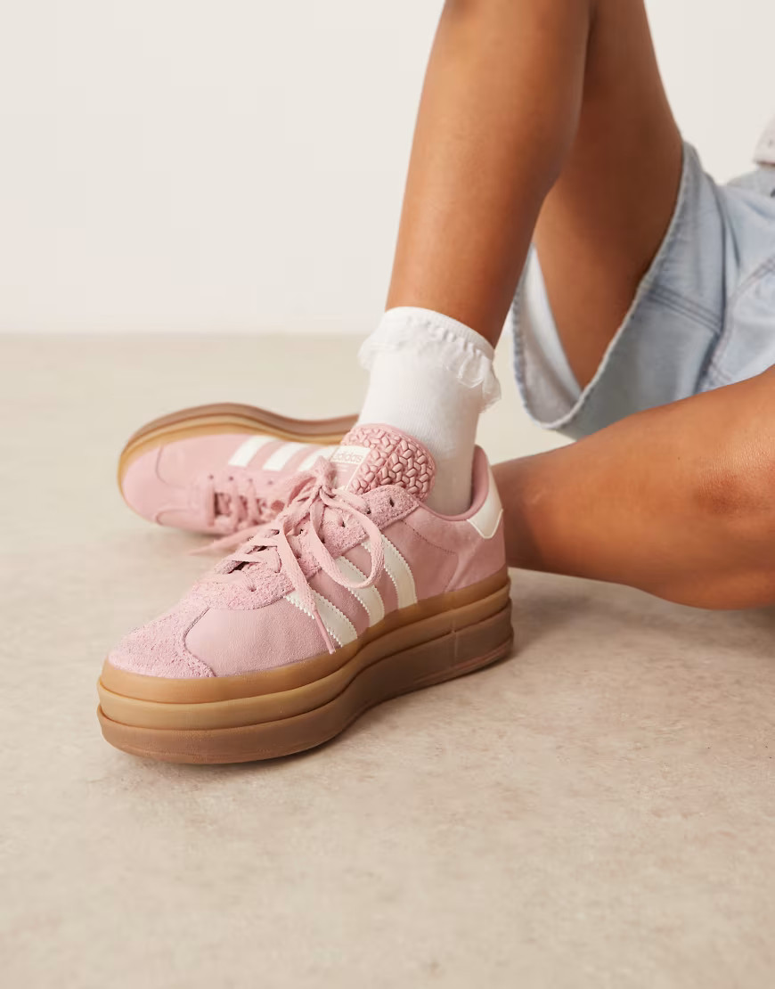 adidas Originals Gazelle Bold sneakers in light pink | ASOS (Global)