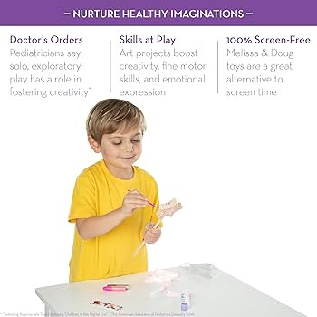 Melissa & Doug Created By Me! Paint & Decorate Your Own Wooden Princess Wand Craft Kit, Pink - Gr... | Amazon (US)