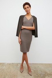 Rachel Dress - Washable Ponte :: Pebble | MM LaFleur