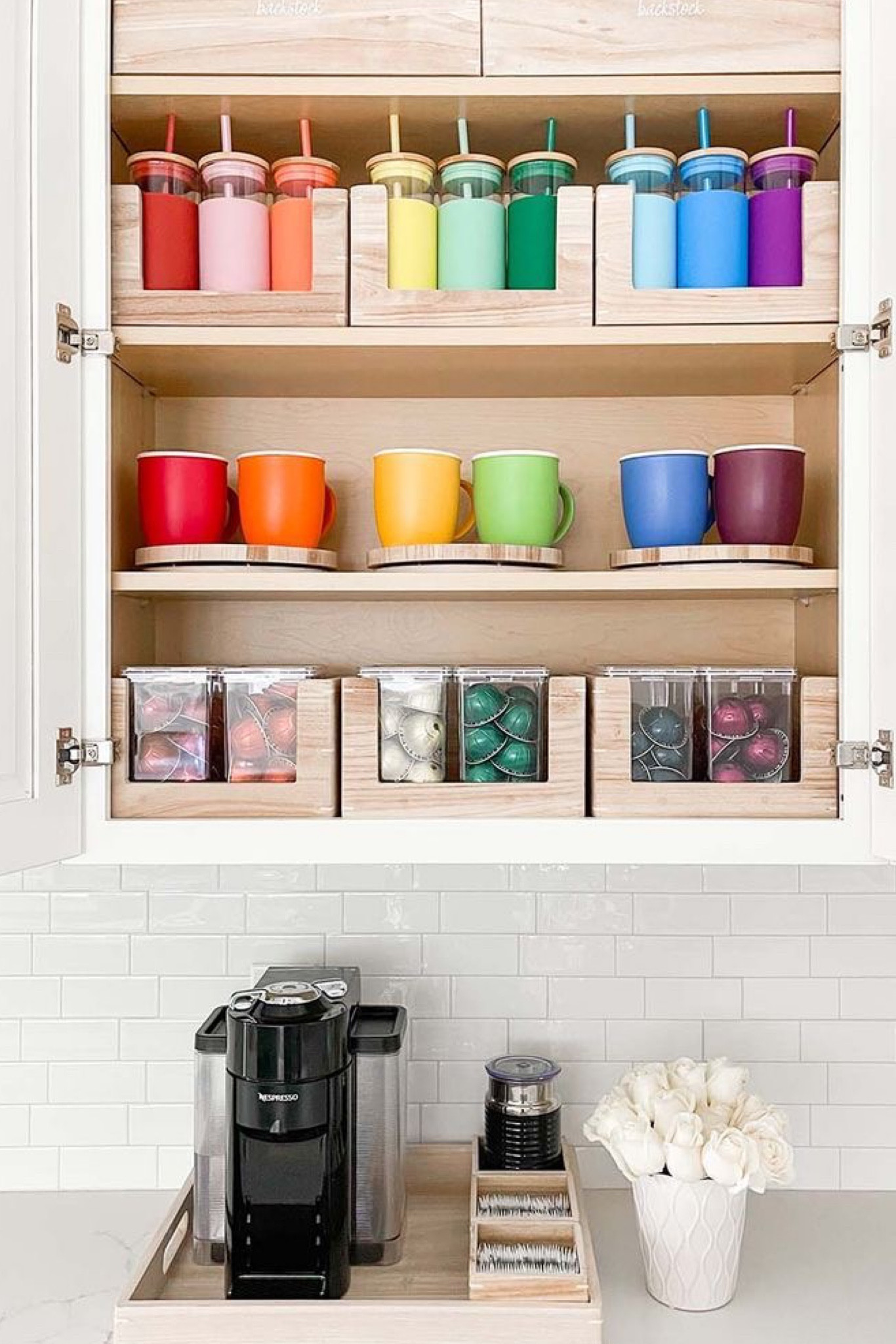 kitchen coffee station organization 

#pantry #pantryorganizer #pantrystorage #kitchenpantry #pantrybaskets

#LTKhome