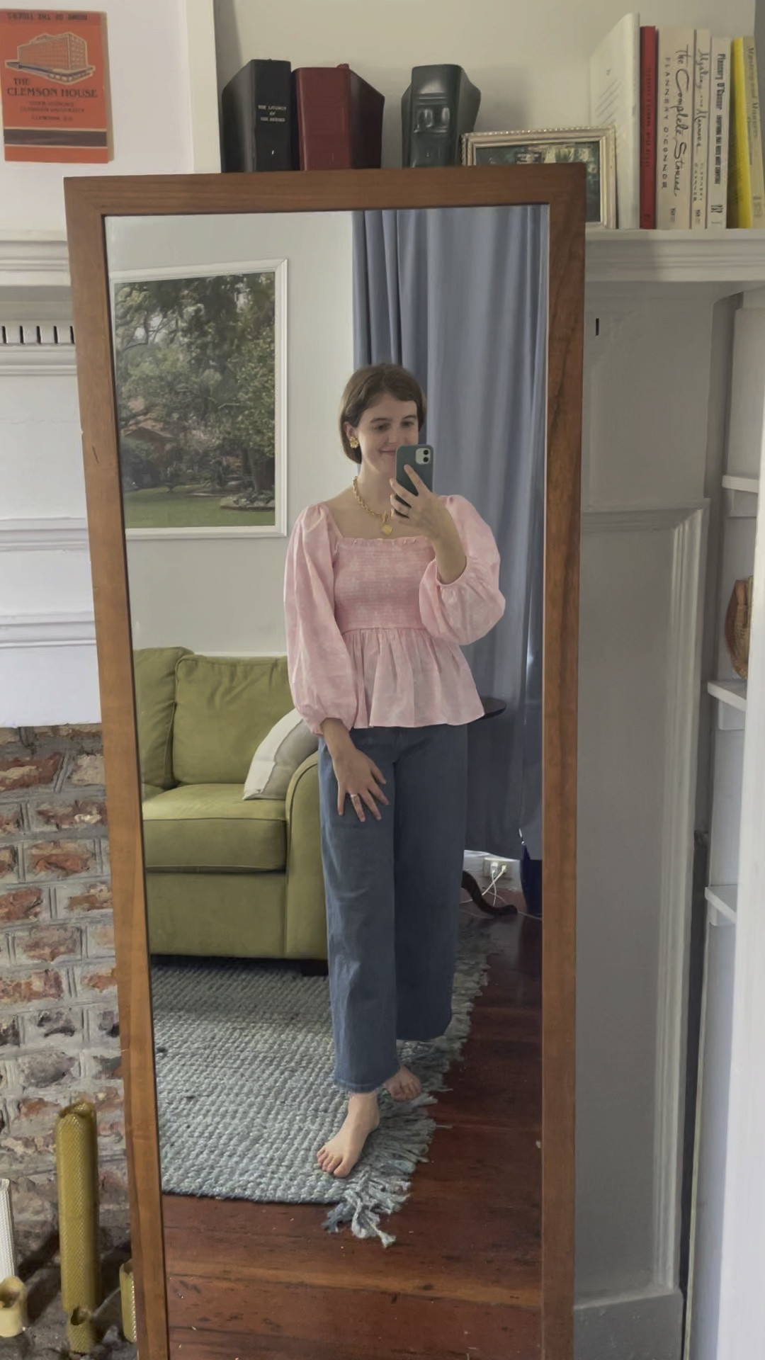 FAVORITE holy grail jeans, a breezy cotton top, and jewelry summertime staples! / summer / casual / business casual / gold / jeans / denim / wide leg / flare / pink 

#LTKFindsUnder50 #LTKVideo #LTKSummerSales